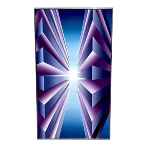 Op Art Oil on Canvas, 'ST3' by Stephen T. Boone, 1986