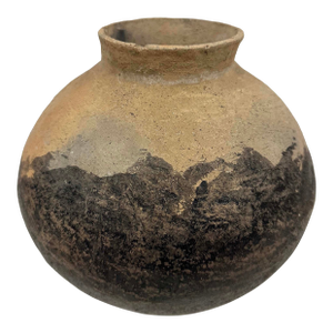 Antique Japanese Yayoi Era Hand Made Pot Shaped Pottery