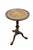 American Antique Fine Arts Furniture Mahogany Leather Top Pedestal Table Plant Stand 21" For Sale - Image 3 of 14