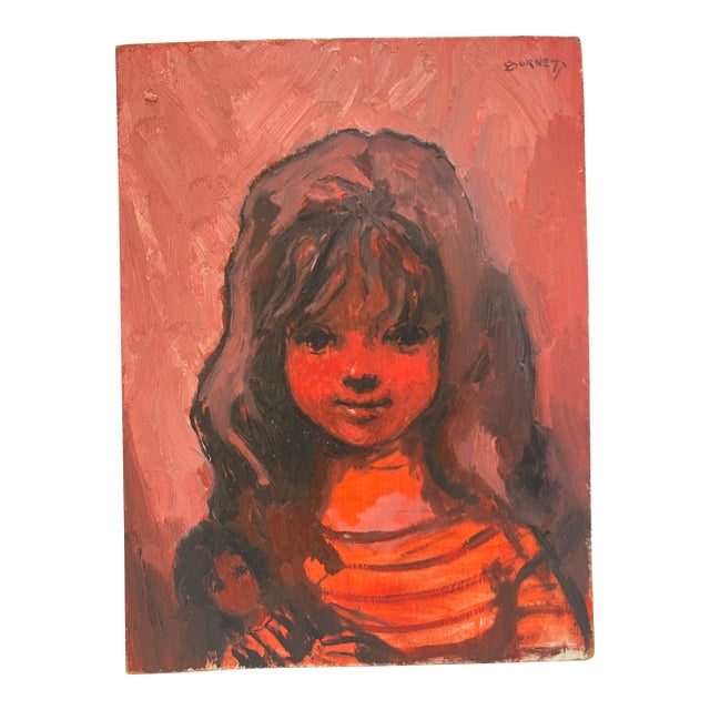 “Girl in Red” Signed Burnett For Sale