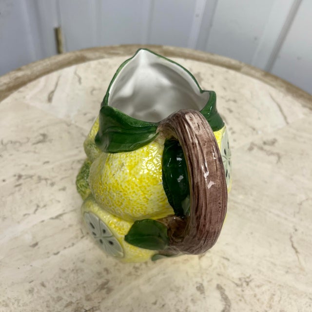 1960s Italian Lemon Pitcher by Ceramiche Di Bassano For Sale In Charleston - Image 6 of 7