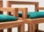 Wood Architectural Dining Chairs and Bench in Oak, Netherlands, 1980s, Set of 4 For Sale - Image 7 of 11