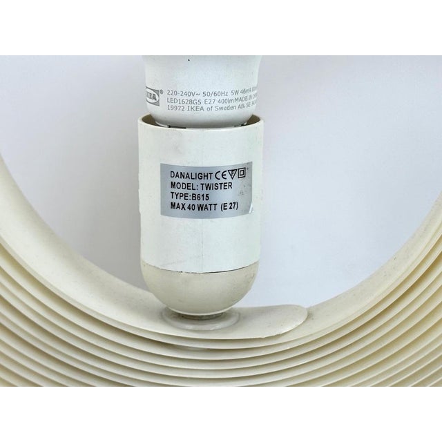 Ivory Space Age Moon Table Lamp by Verner Panton for Danalight, 1990s For Sale - Image 8 of 12