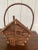 Vintage Rustic Bentwood Log Cabin Basket For Sale - Image 4 of 8