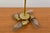 Metal French Empire Style Imported Alabaster and Brass Chandelier With Ornate Rim and Canopy For Sale - Image 7 of 12