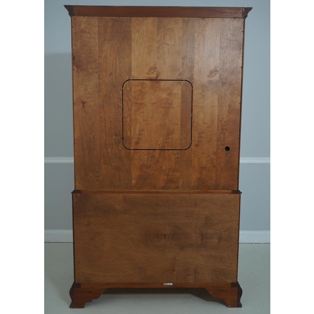 Stickley Colonial Williamsburg Mahogany Entertainment Unit Armoire For Sale - Image 15 of 18