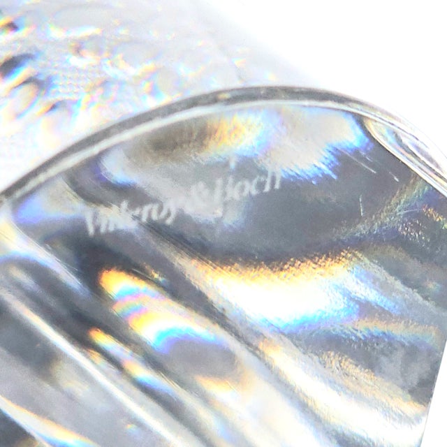 Late 20th Century Set of 3 Villeroy & Boch Modern Graduated Crystal Tealight Candle Holders, Heavy Glass Sculptures For Sale - Image 5 of 5