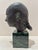 Larry Mohr Verdigris Bronze Bust ''Beth'' on Marble Pedestal Sculpture Signed From Artist Estate For Sale In Atlanta - Image 6 of 11