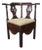 English George III Mahogany Corner Commode Chair With Pierced Splats and Turned Supports, Circa 1790 For Sale