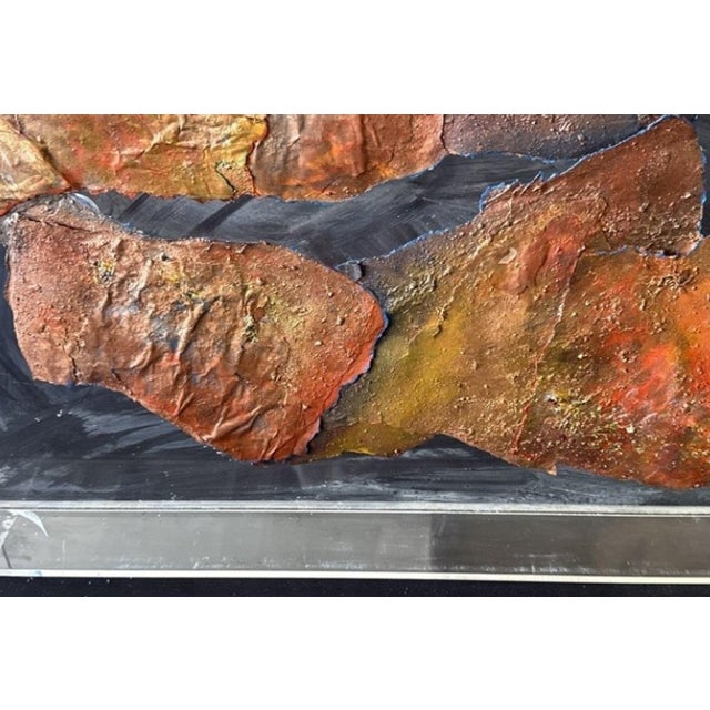 A powerful example of mid-century Brutalist mixed-media art by renowned Arizona artist Beth Ames Swartz (b. 1936). This...