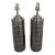 Ralph Lauren Modern Polished Nickel Lamps - Pair. For Sale