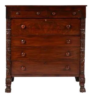19th Century Empire Mahogany Chest of Drawers