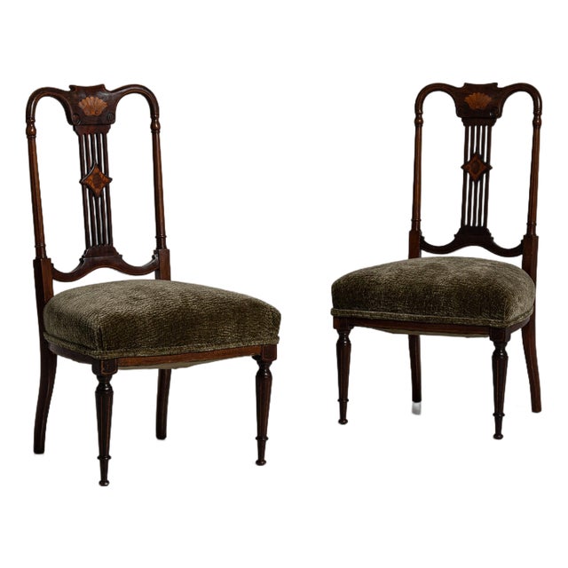 19th Century France Hepplewhite Brown Wood Lounge Chair For Sale