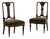 19th Century France Hepplewhite Brown Wood Lounge Chair For Sale