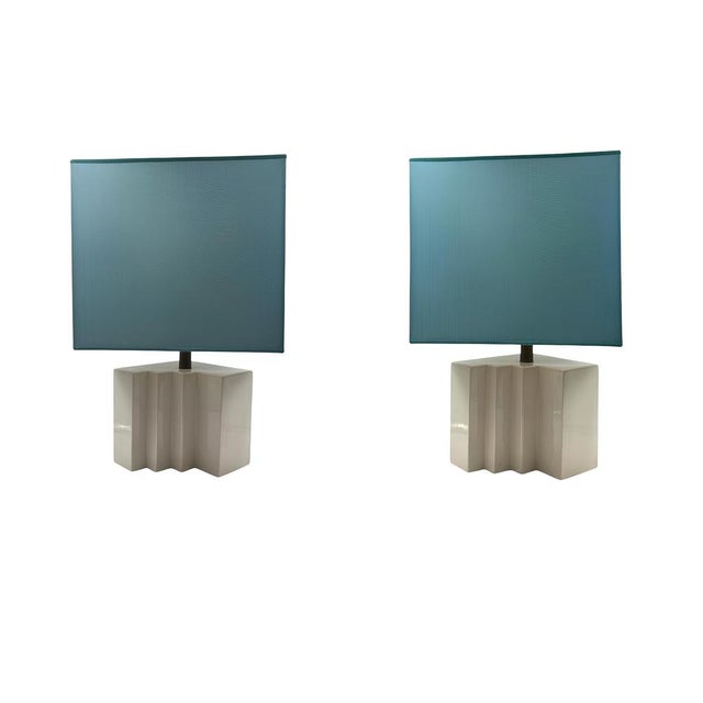 Ceramic Hollywood Regency French Ceramic Table Lamps, 1970s, Set of 2 For Sale - Image 7 of 18