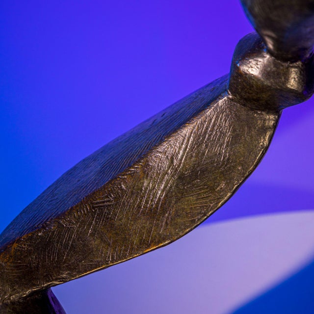 Bronze 1970s Modernist Bronze Sculpture by Henri Delcambre For Sale - Image 8 of 9