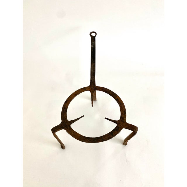 Early 20th Century French Cast Iron Standing Trivet For Sale - Image 5 of 9