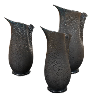 Barbarico Vases by Ercole Barovier for Barovier & Toso, 1951, Set of 3