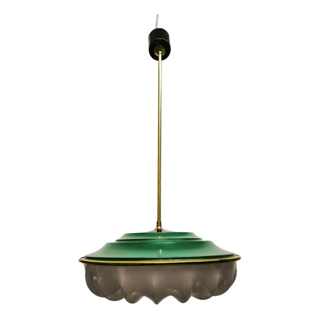 Vintage Suspension Lamp, 1950s For Sale