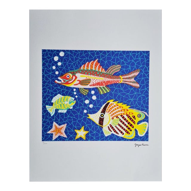 After Yayoi Kusama, Sea, Lithograph, 1990s Reproduction For Sale