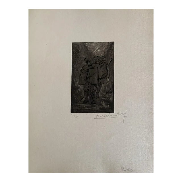 Anselmo Bucci, Militant, 1917, Etching For Sale