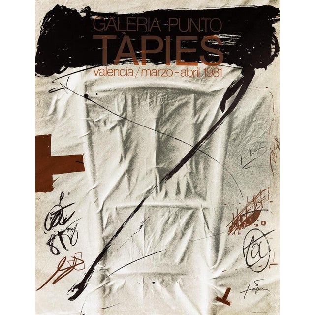 Galeria Punto Poster after Antoni Tapies For Sale - Image 6 of 6