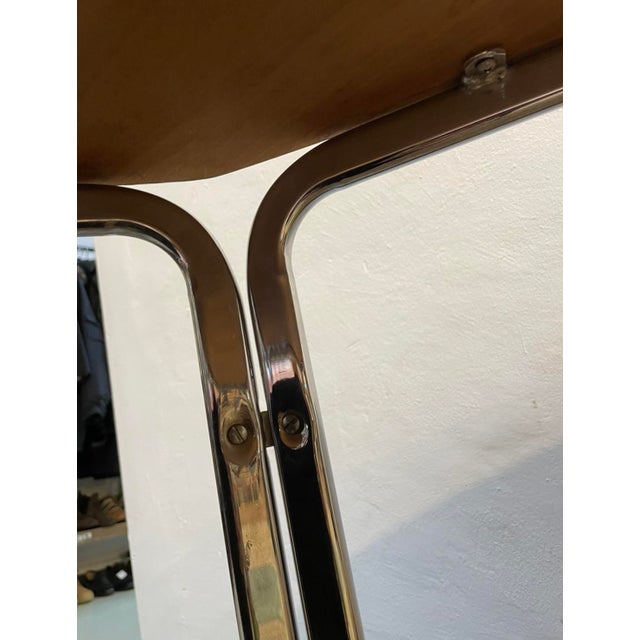 Maroon Mid-Century Dining Table with Chrome Frame from Odenwald, 1960s For Sale - Image 8 of 18