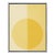 Modern Yellow Forever by Stephanie Henderson in White Frame, Small Art Print on Canvas For Sale