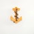 Nautical 1930s Bakelite Brooch Anchor Yellow Rope Trim For Sale - Image 3 of 3