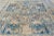 1900s Antique Navy Tan Distressed Indo Kashan Botanical Animal Allover Design Hand-Knotted Wool Low Pile Rug - 9’8“ X 12’ For Sale - Image 10 of 12
