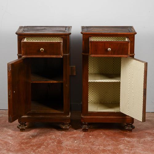 Late 19th Century Wooden Bedside Tables, Set of 2 For Sale - Image 5 of 9