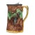 Antique Majolica Syrup Pitcher With Pewter Lid For Sale
