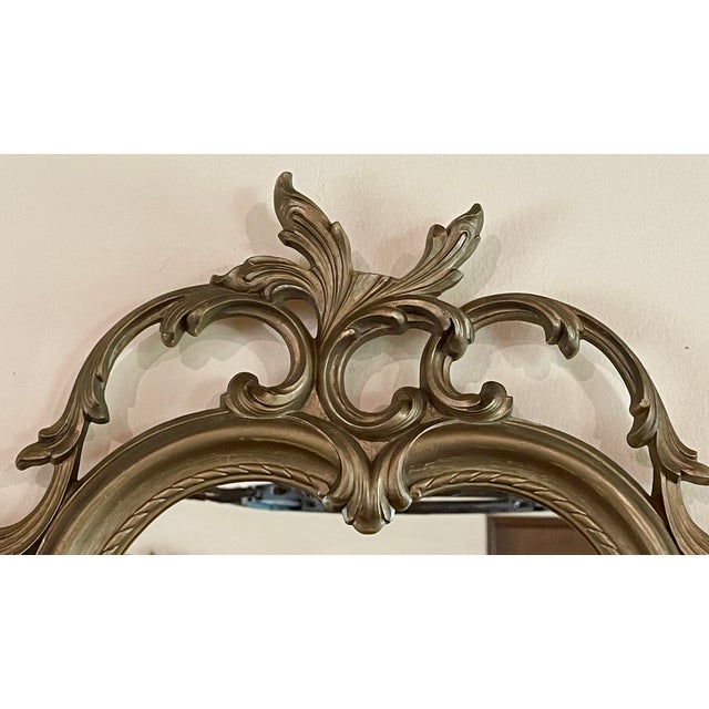 Vintage Baroque Syroco Style Wall Mirror For Sale - Image 9 of 11