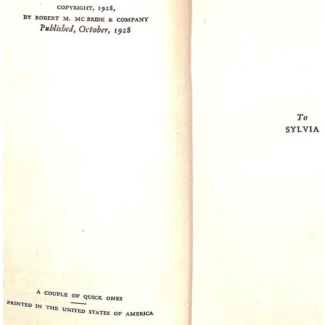 Eric Hatch 201 pp. Robert M. McBride & Company 1928 7.75" x 5.25"