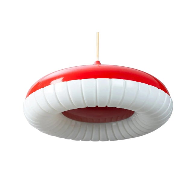 Mid-Century Modern 1970s "Siform Exquisit" Space Age UFO Pendant Lamp by Siemens For Sale - Image 3 of 4