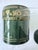 Hollywood Regency Mid 20th Century Cera Ice Bucket in Dark Green With Gold Leaves. For Sale - Image 4 of 9