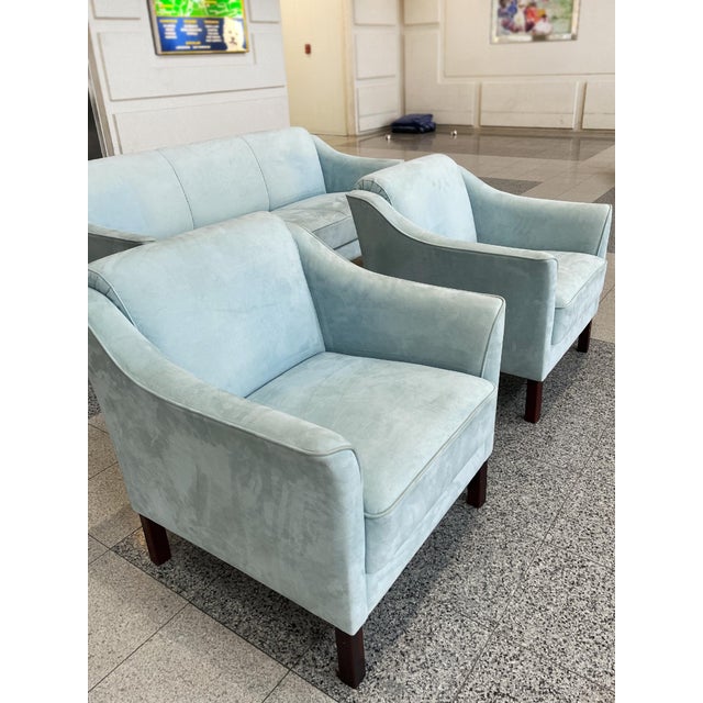 1960s Danish Modern Suite of Sofas & Armchairs- A Set of 4 For Sale - Image 13 of 18