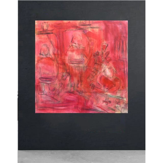 "In the Studio" by Trixie Pitts Semi-Abstract, Minimalist Expressionist Oil Painting For Sale In Nashville - Image 6 of 12