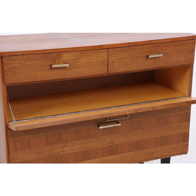 Vintage Walnut Shoe Cabinet, 1960s For Sale - Image 10 of 14