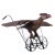 American carved and painted eagle push toy, 20th century. Wrought iron frame mechanism in good working condition. Pushing...