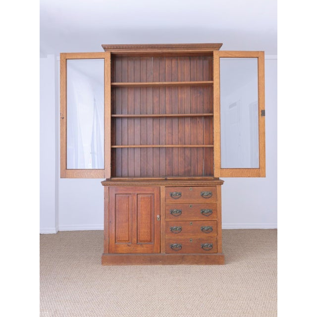 Dimensions: 49.5"W x 14.5"D x 88"H Counter 32.75"H Lower cabinet 11.75"D x 22.25"W x 27.75"H Upper cabinet shelves 12"H x...