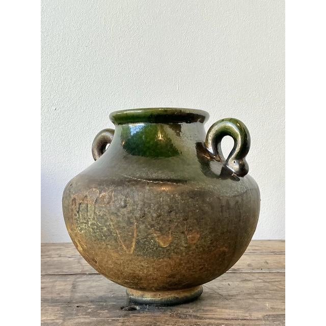 Vintage Original Studio Pottery Two Handle Vase For Sale In West Palm - Image 6 of 6