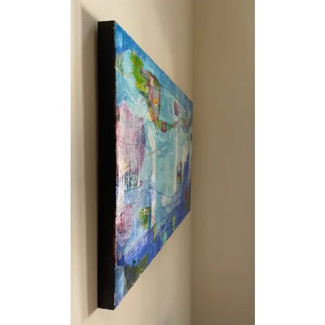 "Save Our Oceans I" Contemporary Abstract Mixed-Media Painting For Sale In Los Angeles - Image 6 of 12