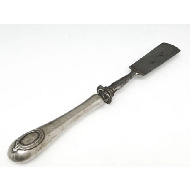 Art Nouveau Silver Pate Knife, France, 1900s For Sale - Image 6 of 6