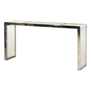Century Furniture Samantha Glassy Quartz Console Table For Sale