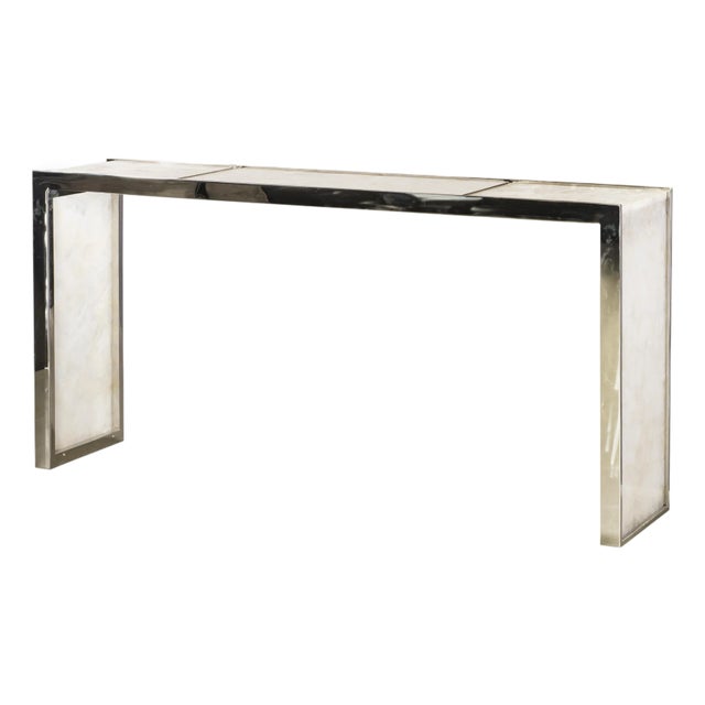 Century Furniture Samantha Glassy Quartz Console Table For Sale