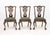 Set of Eight George III Style Mahogany Dining Chairs, two armchairs and six side chairs, each with carved pierced back...