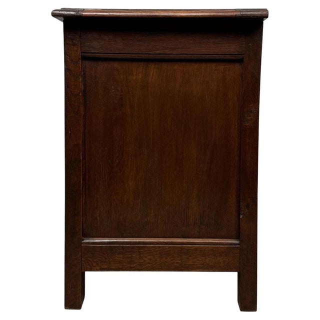 19th Century English Carved Oak Coffer For Sale - Image 10 of 11