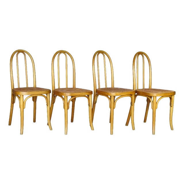 N°A 738 Bistro Chairs from Thonet, 1920, Set of 4 For Sale