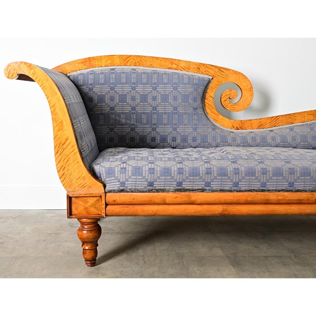 Swedish 19th Century Biedermeier Chaise For Sale - Image 4 of 10